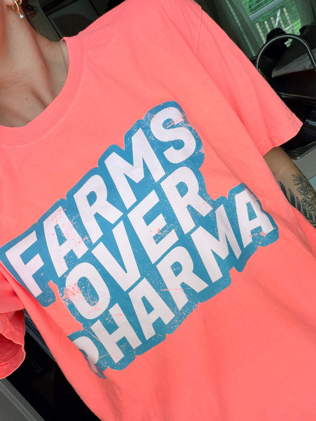 OG Farms Over Pharma! tee