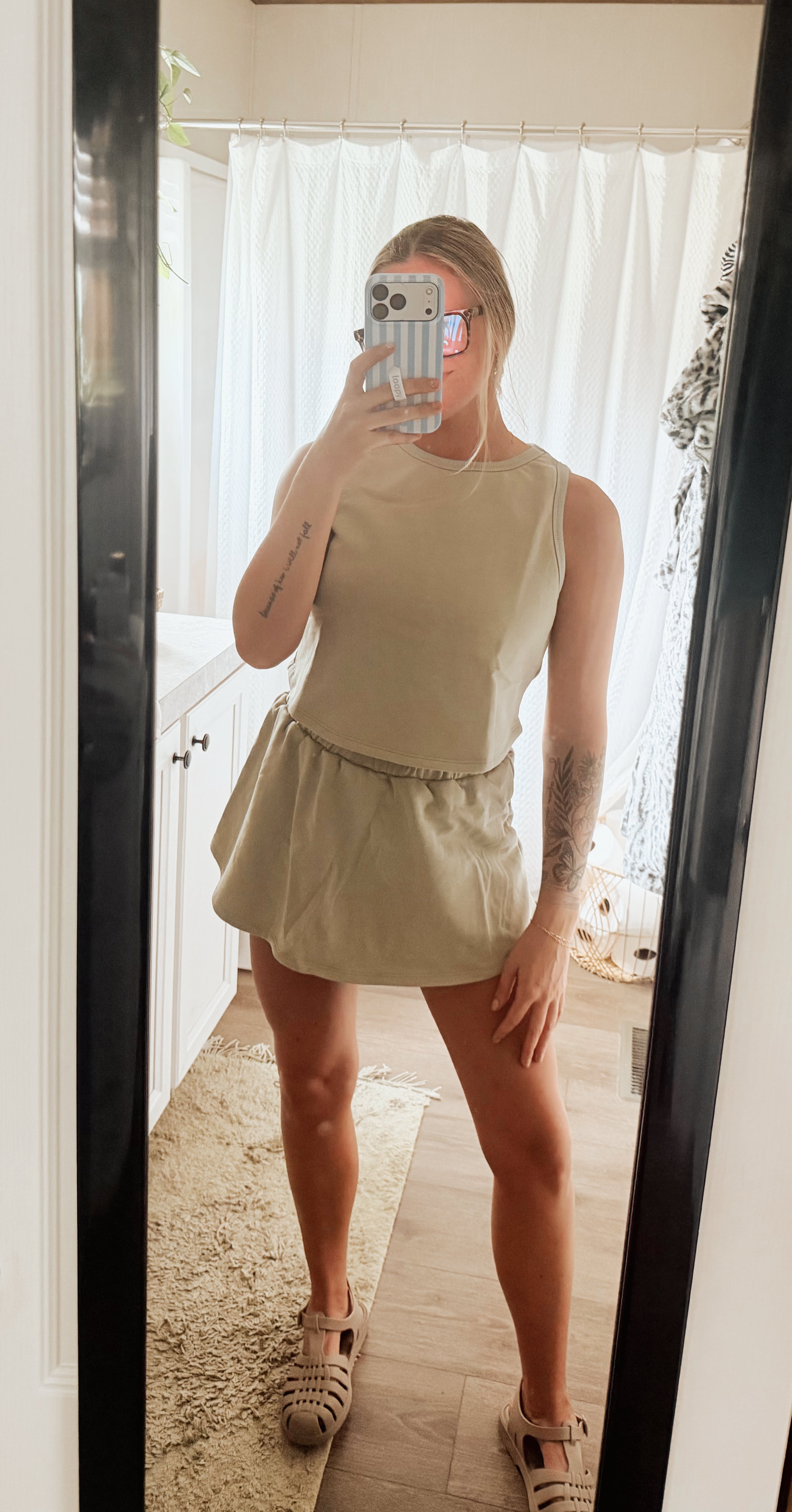 Terry Knit Skort Set